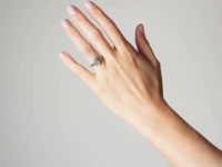 Art Deco Platinum Five Stone Diamond Ring