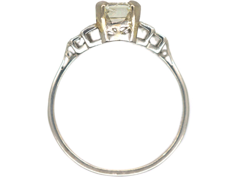 Art Deco Platinum Five Stone Diamond Ring