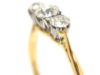 18ct Gold & Platinum, Three Stone Diamond Ring