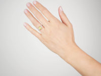 18ct Gold & Platinum Peridot & Diamond Ring by Alabaster & Wilson