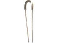Pair of 19th Century Silver French Horseshoe Hairpins