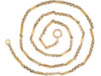 Edwardian 9ct Gold Medium Length Chain