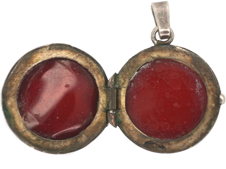Small Silver Round Locket