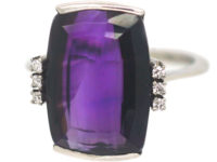 Art Deco Amethyst & Diamond Ring