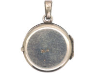 Small Silver Round Locket