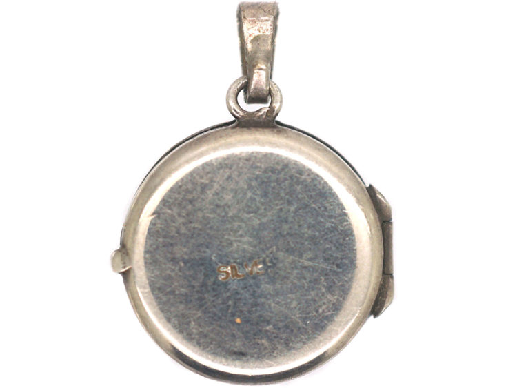 Small Silver Round Locket