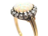 Edwardian 18ct Gold, Opal & Diamond Ring