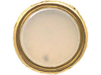 Regency 18ct Gold & Turquoise Seal with Chalcedony Base