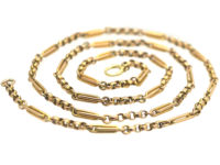 Edwardian 9ct Gold Medium Length Chain
