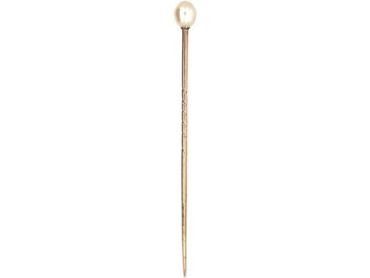 Edwardian Natural Pearl Tie Pin