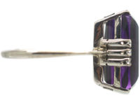Art Deco Amethyst & Diamond Ring