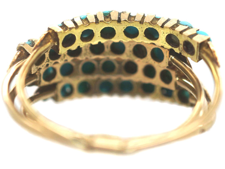 14ct Gold Harem Ring set with Turquoise