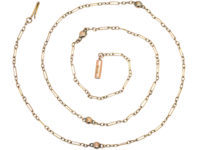 Edwardian 9ct Gold & Balls Ornate Chain