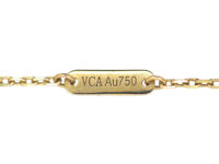 18ct Gold & Tiger's Eye Butterfly on 18ct Gold Chain by Van Cleef & Arpels