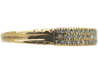18ct Gold Three Row Diamond Ring