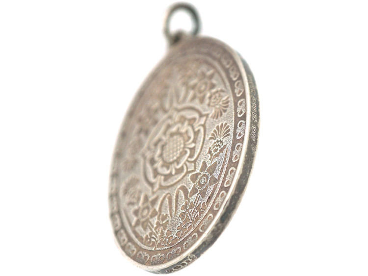 Silver Tudor Rose Pendant