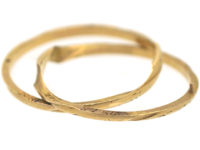 19th Century French 18ct Gold Gimmel Ring