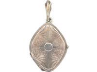 Silver Diamond Shaped Locket