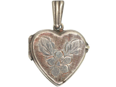 Silver Heart Shaped Locket