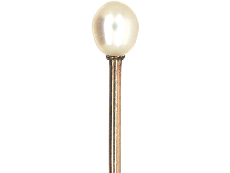 Edwardian Natural Pearl Tie Pin