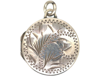 Small Silver Round Locket