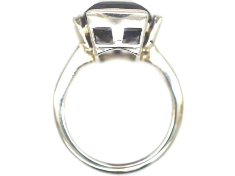 Art Deco Amethyst & Diamond Ring