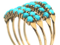 14ct Gold Harem Ring set with Turquoise