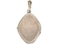 Silver Diamond Shaped Locket