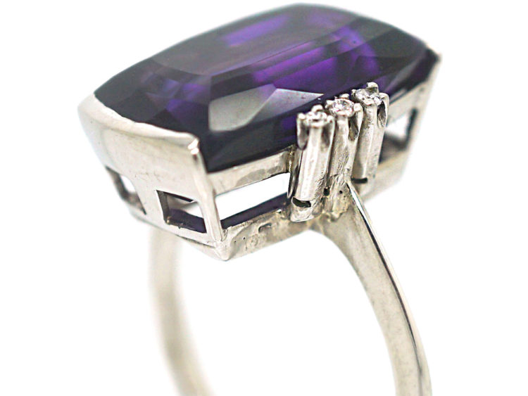 Art Deco Amethyst & Diamond Ring