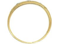 Victorian 18ct Gold & Three Stone Diamond Ring