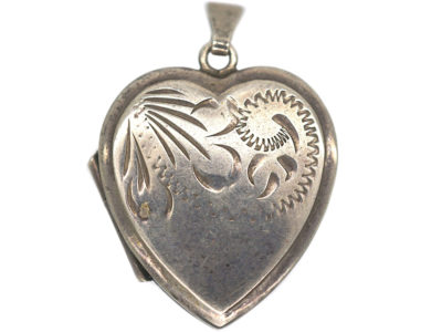 Silver Heart Shaped Locket