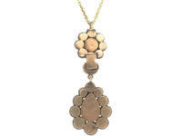 Georgian Amethyst & Paste Pendant on 9ct Gold Chain