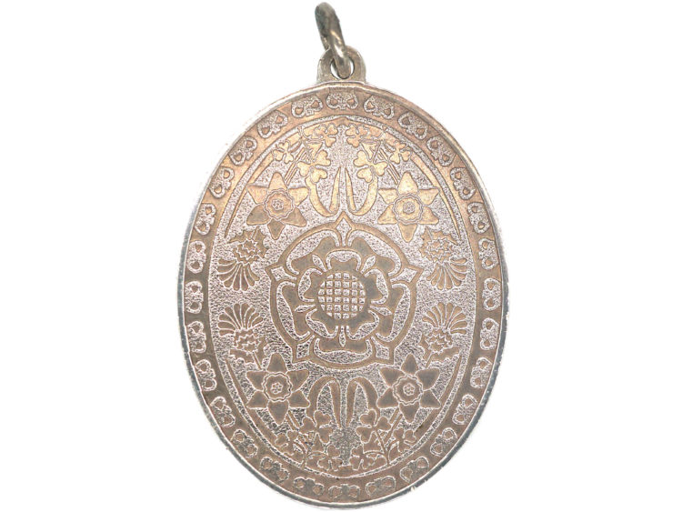 Silver Tudor Rose Pendant