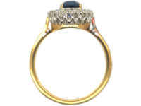 18ct Gold & Platinum, Sapphire & Diamond Cluster Ring