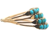 14ct Gold Harem Ring set with Turquoise