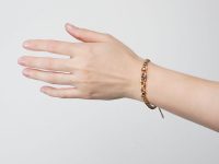 Edwardian 15ct Gold, Sapphire & Pearl Curb Link Bracelet