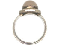 Silver & Agate Ring by Georg Jensen
