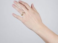 Victorian 18ct Gold & Three Stone Diamond Ring