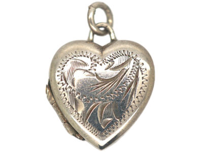 Silver Heart Shaped Locket
