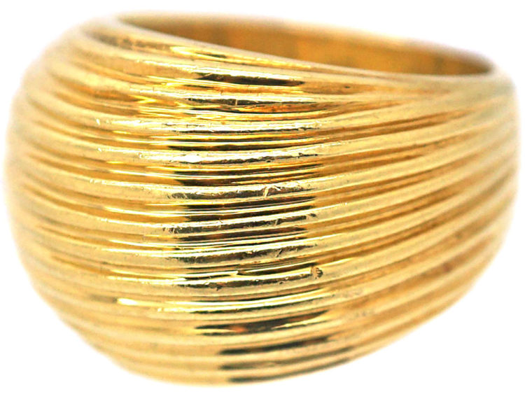 18ct Gold Linear Ring by Asprey