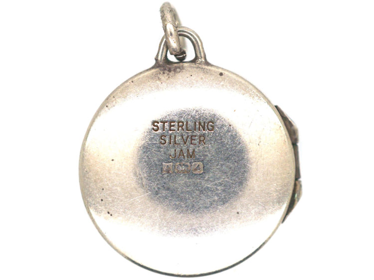 Small Silver Round Locket