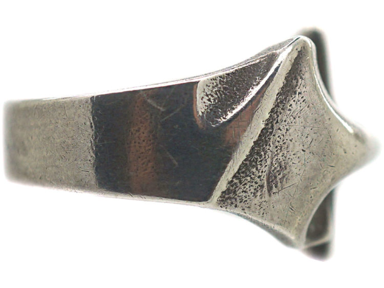 Silver Modernist Ring by Lapponia