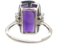 Art Deco Amethyst & Diamond Ring