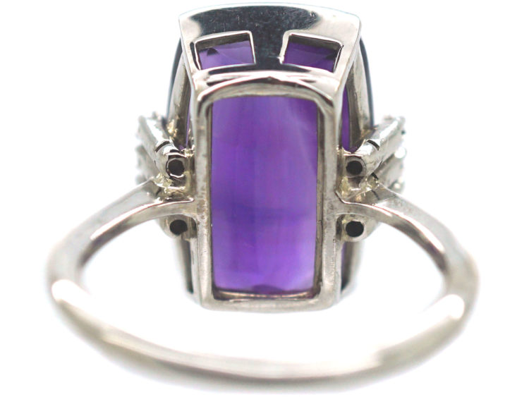 Art Deco Amethyst & Diamond Ring