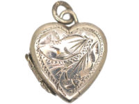 Small Silver Heart Shaped Locket