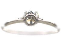 Art Deco Platinum, Diamond Solitaire Ring