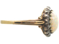Edwardian 18ct Gold, Opal & Diamond Ring