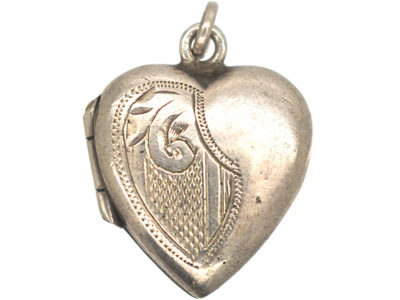Silver Heart Shaped Locket