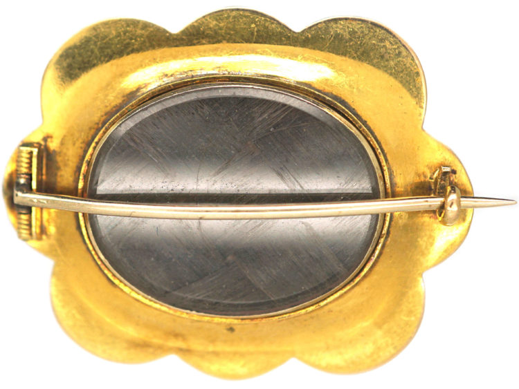Regency 15ct Two Colour Gold Brooch set with Gemstones that Spell Regard