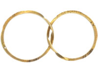 19th Century French 18ct Gold Gimmel Ring